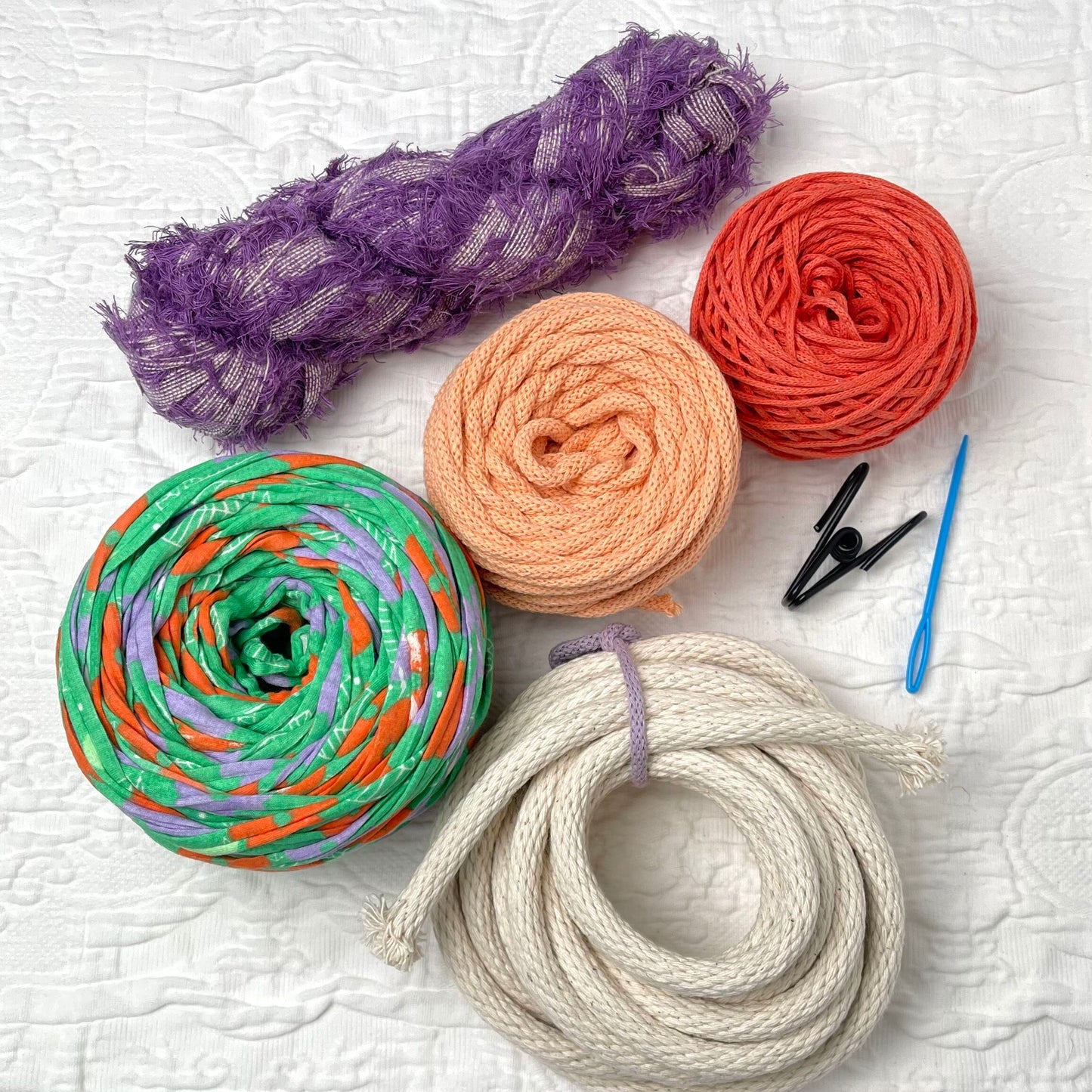 Textured Coiled Basket Supply Bundle - Basket Weaving Kit