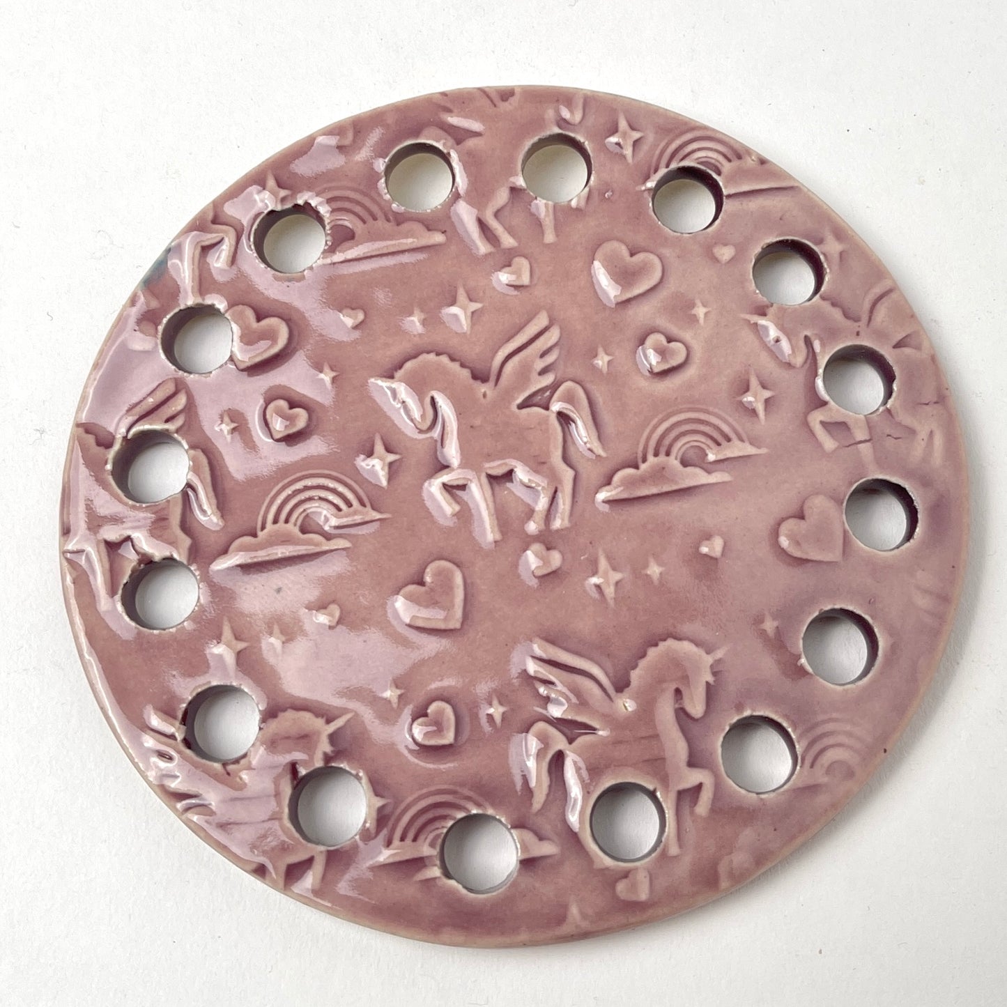 Ceramic Base for Coiled Baskets - The Eclectic Collection (3.5 inch)