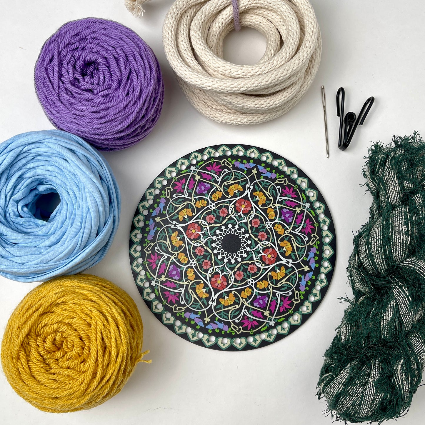Coiled Basket Bundle with a 7-inch Acrylic Base
