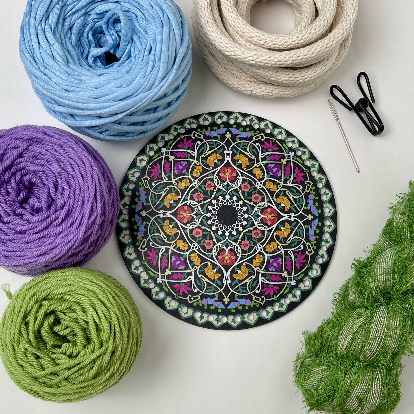 Coiled Basket Bundle with a 7-inch Acrylic Base
