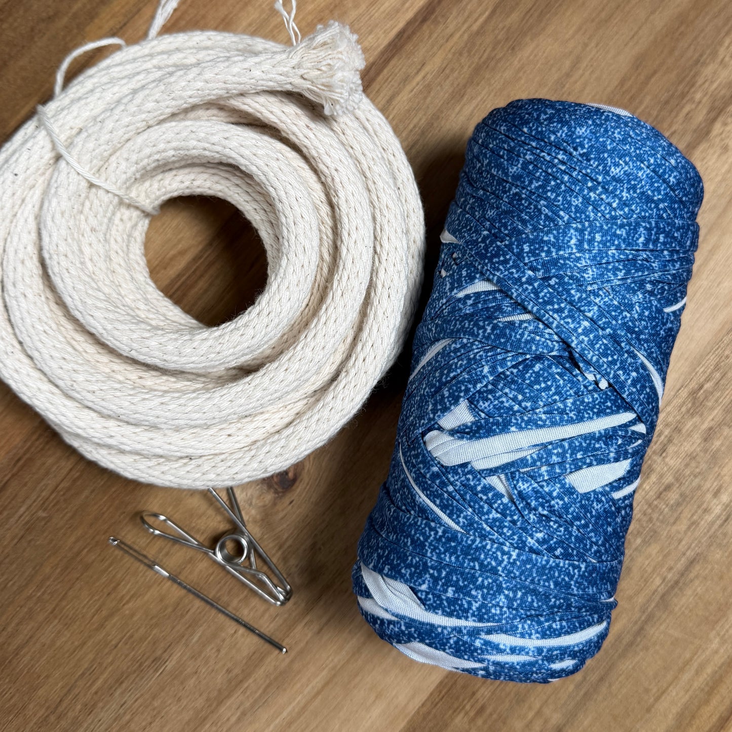 Coiled Basket Weaving Kit with T-Shirt Yarn