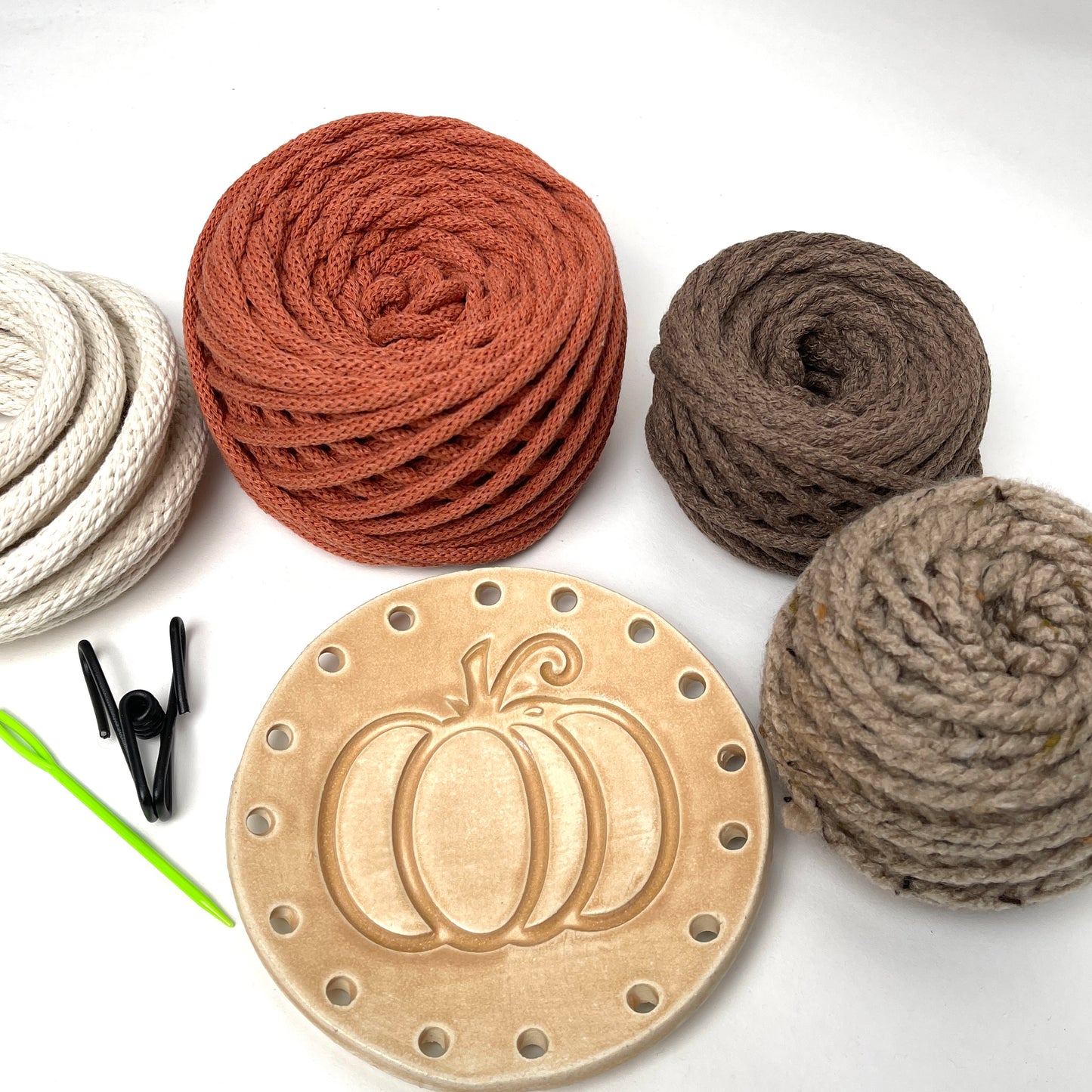 Coiled Basket Bundle with Ceramic Base - Holiday Collection