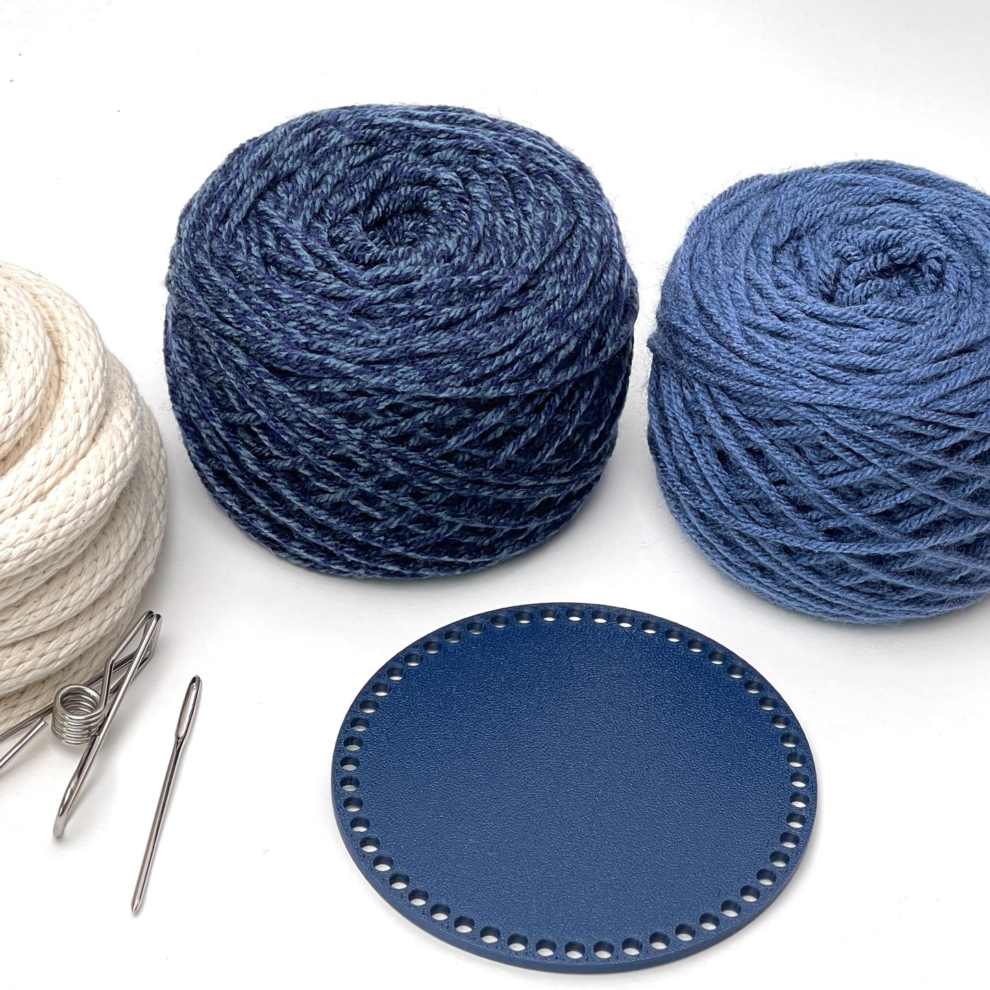 Yarn Coiled Basket Kit with a Base
