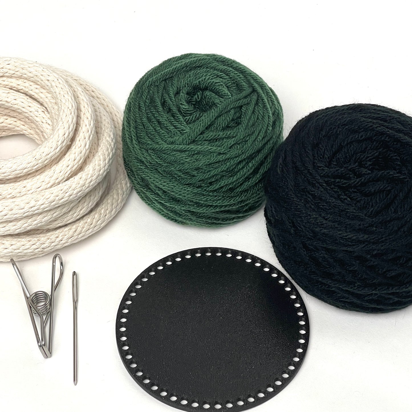 Yarn Coiled Basket Kit with a Base