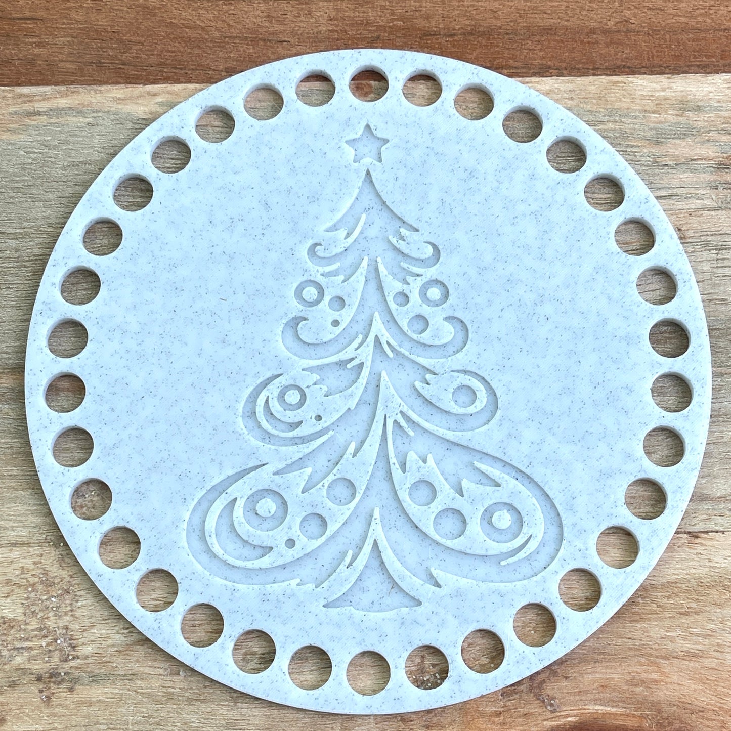 Christmas Tree Base for Basket Coiling and Crochet 5-inch