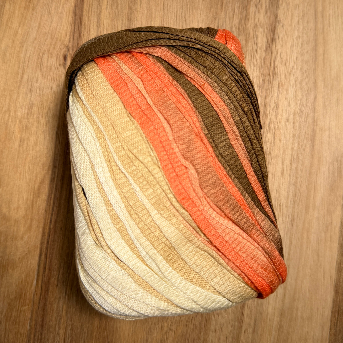 Self Striping Ribbon Yarn