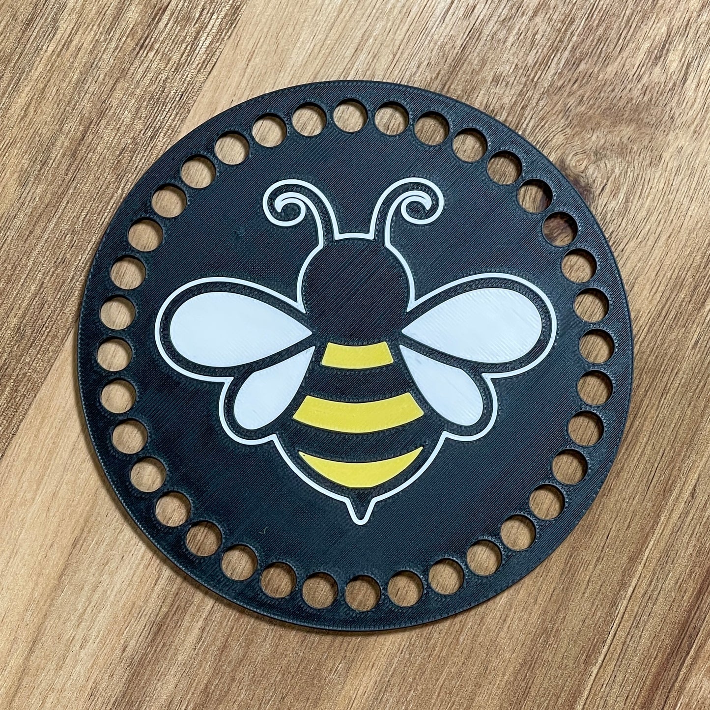 Bumblebee Base for Basket Coiling and Crochet 5-inch