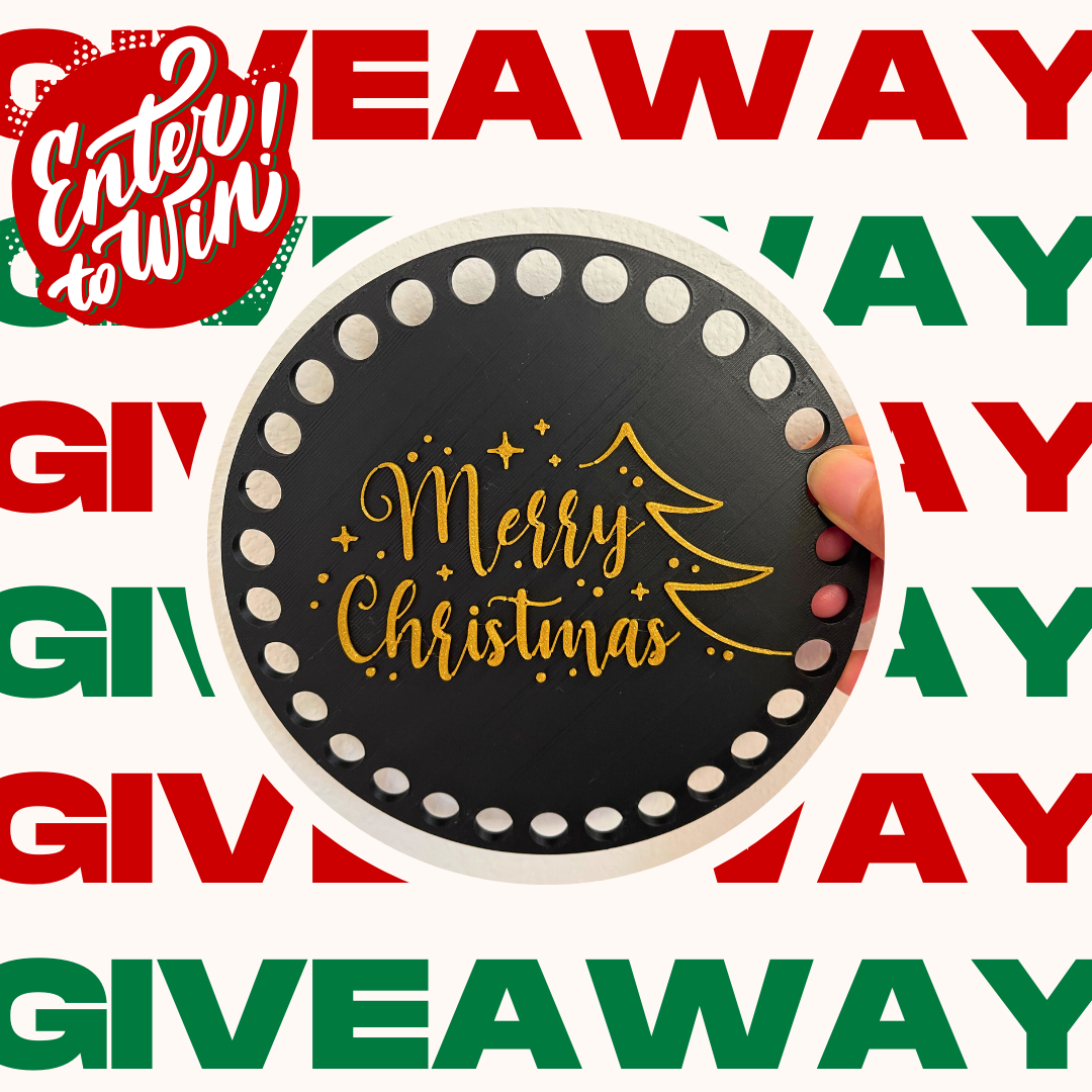 6-inch Merry Christmas Base Giveaway Entry