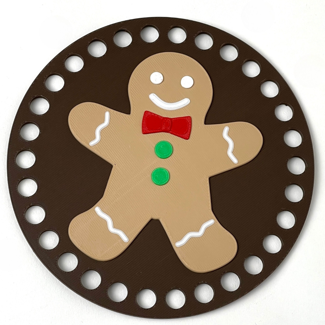 Gingerbread Man Base for Crochet and Basket Coiling