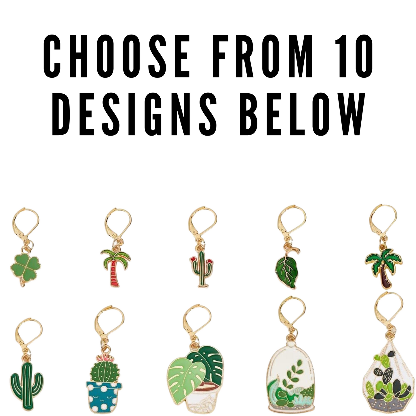 Plant Collection Crochet Stitch Markers