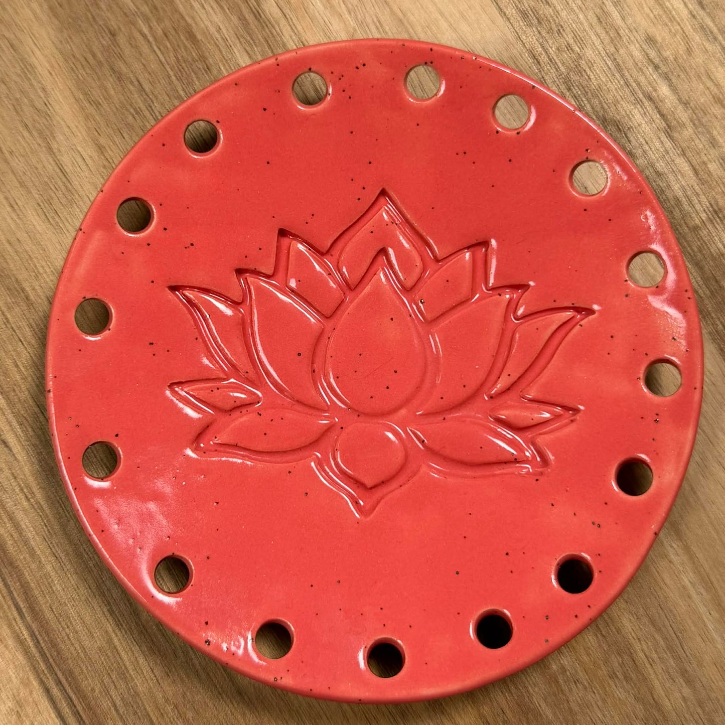 Curved Ceramic Base for Coiled Baskets - 5 inch