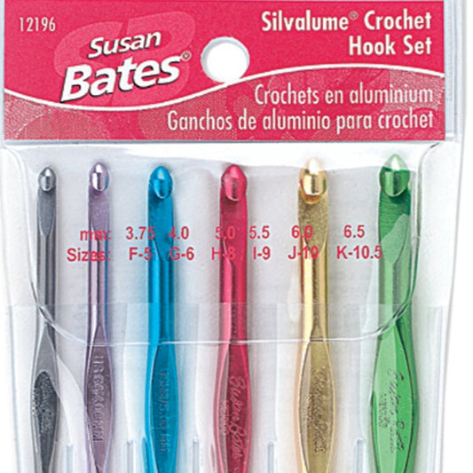 Susan Bates Silvalume Aluminum Crochet Hook Set