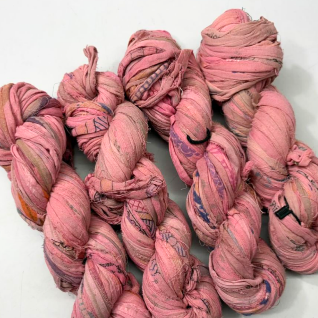 Assorted Recycled Cotton Sari Ribbon Yarn (Pre-Order)
