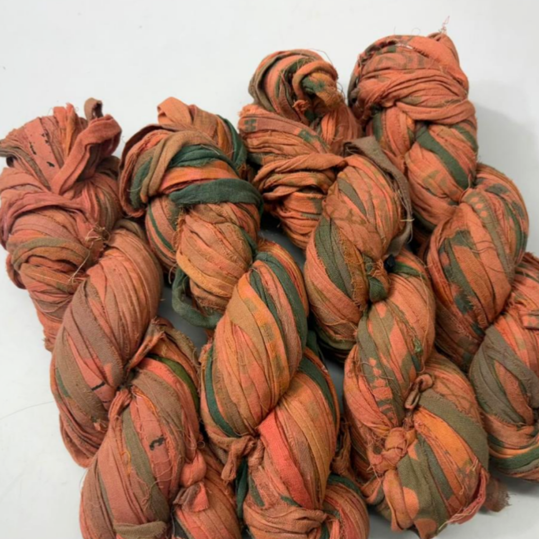 Assorted Recycled Cotton Sari Ribbon Yarn (Pre-Order)