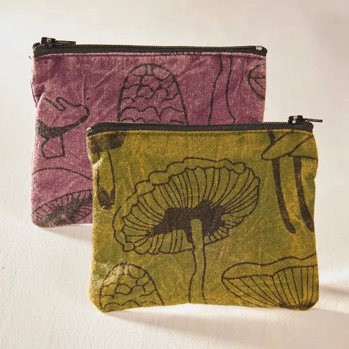 Mushroom Print Pouch
