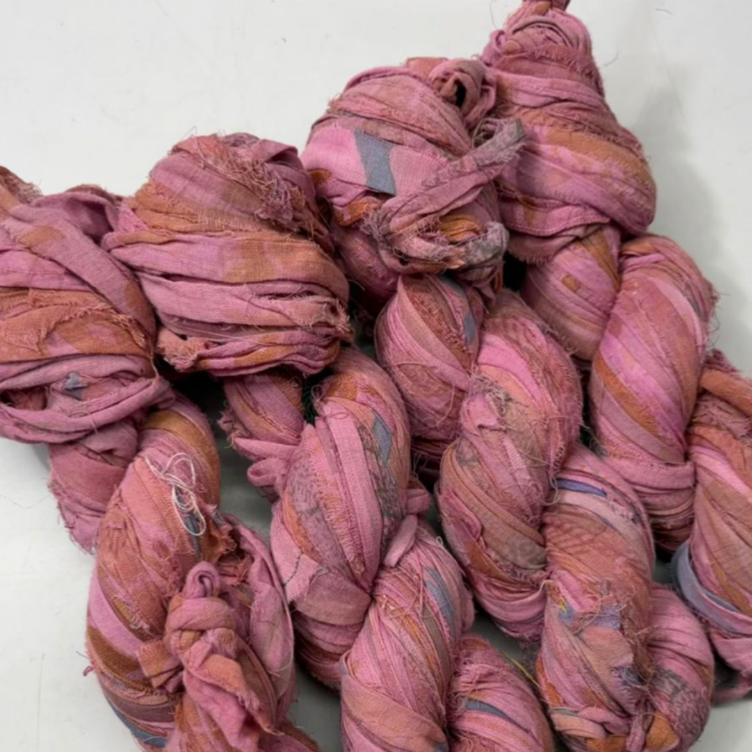 Assorted Recycled Cotton Sari Ribbon Yarn (Pre-Order)