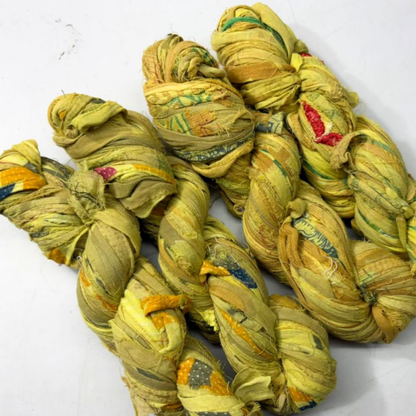 Assorted Recycled Cotton Sari Ribbon Yarn (Pre-Order)