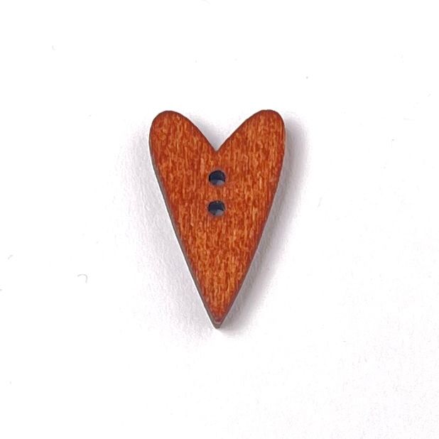 Wooden Heart Basket Buttons