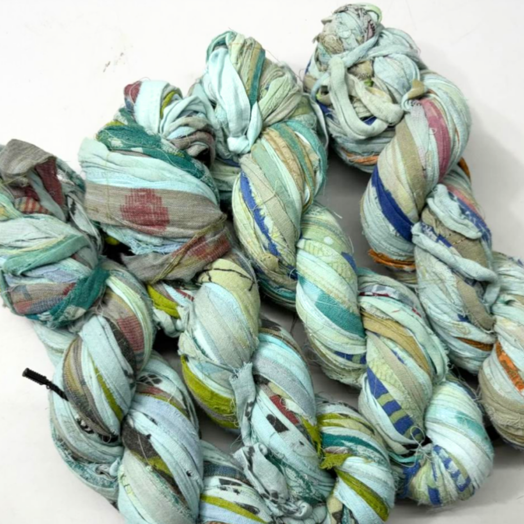Assorted Recycled Cotton Sari Ribbon Yarn (Pre-Order)