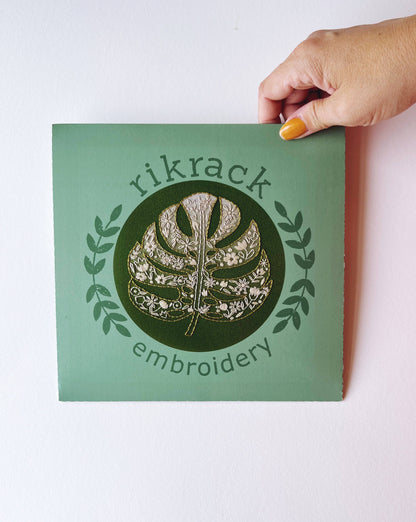 Monstera Embroidery Kit