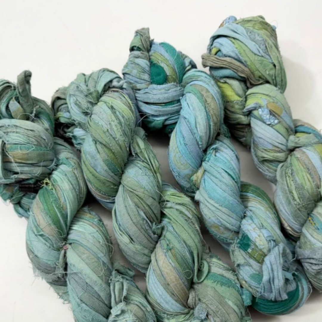 Assorted Recycled Cotton Sari Ribbon Yarn (Pre-Order)