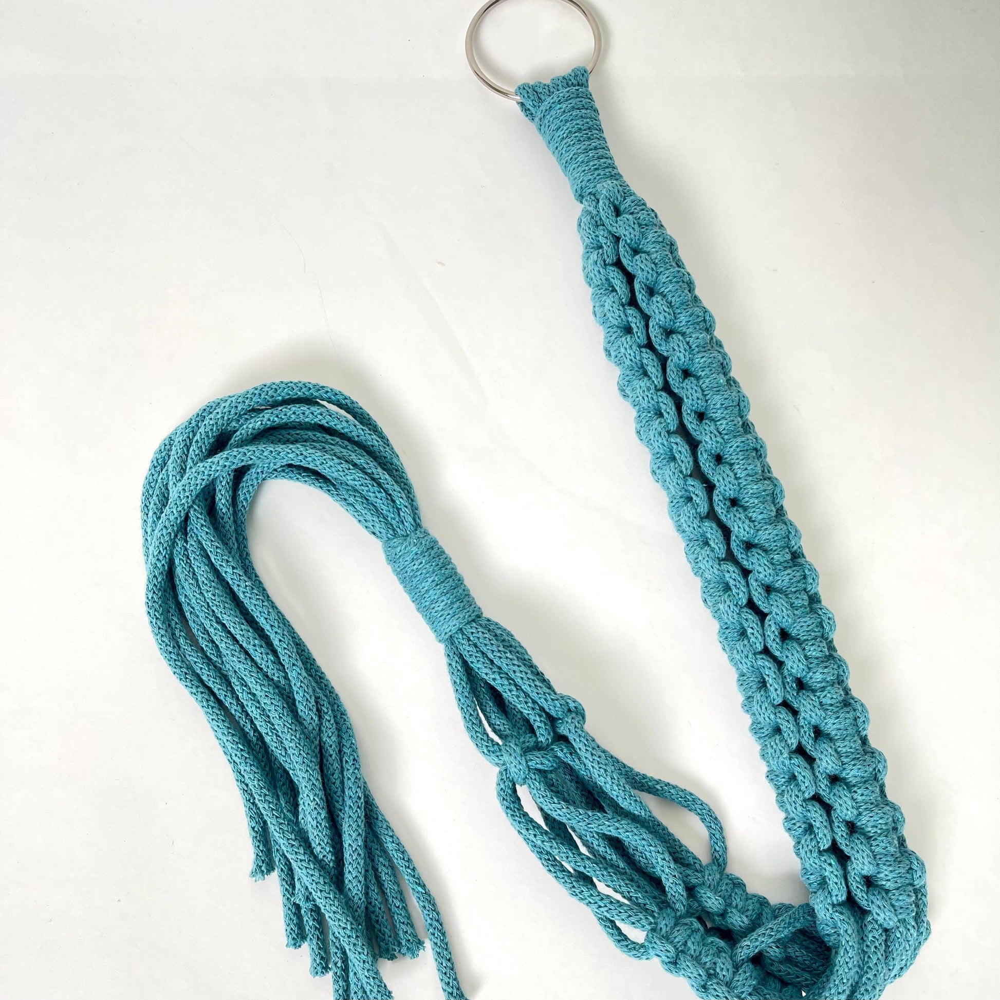 teal macrame plant hanger DIY Macrame Plant Hanger Kit – Handy Knots