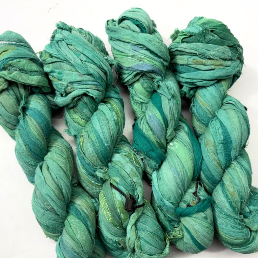 Assorted Recycled Cotton Sari Ribbon Yarn (Pre-Order)