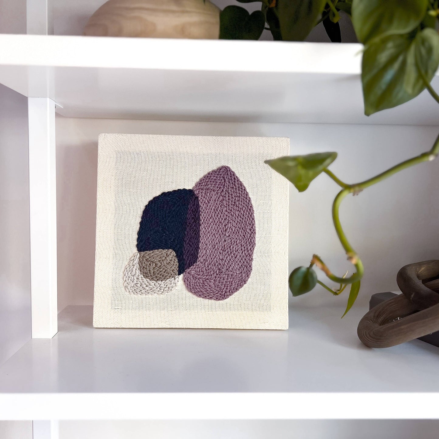 "Pebbles III" - Beginner Punch Needle Kit - Wall Art