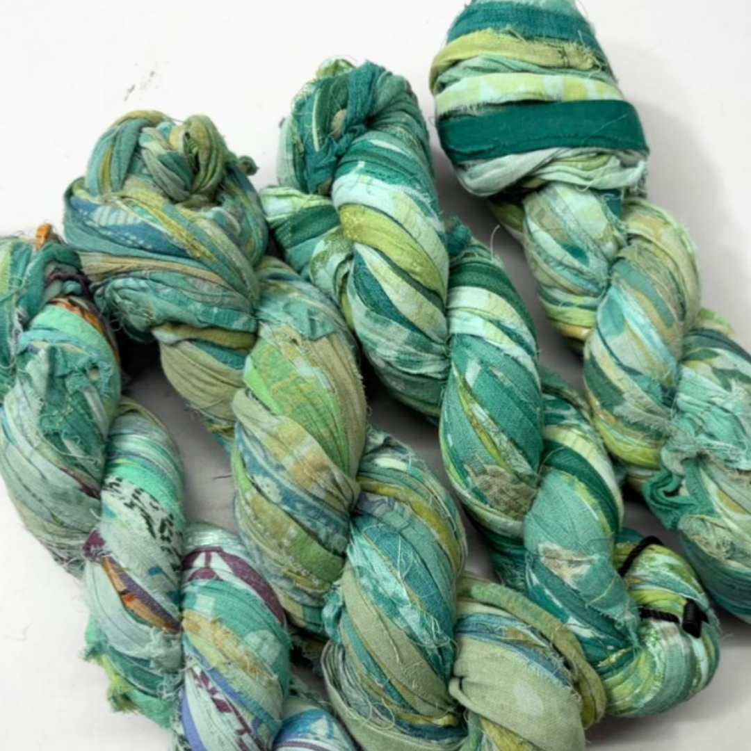 Assorted Recycled Cotton Sari Ribbon Yarn (Pre-Order)