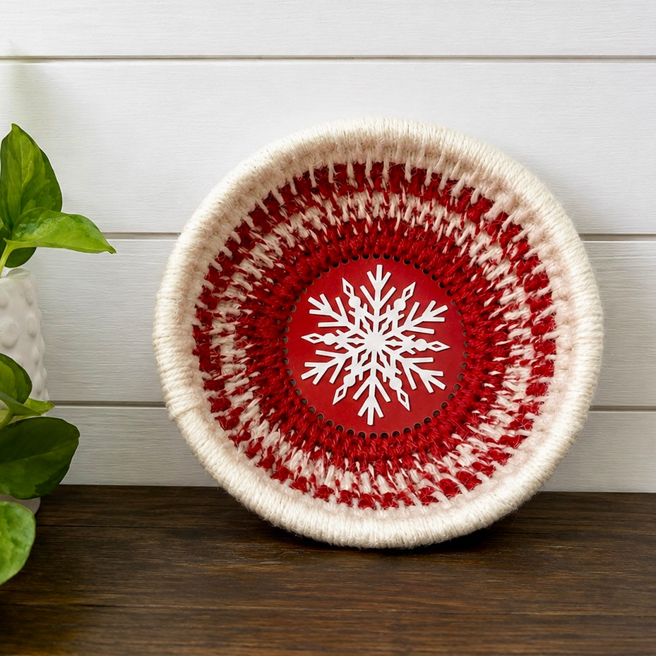 Coiled Basket Kit with a Snowflake Base - Limited Edition