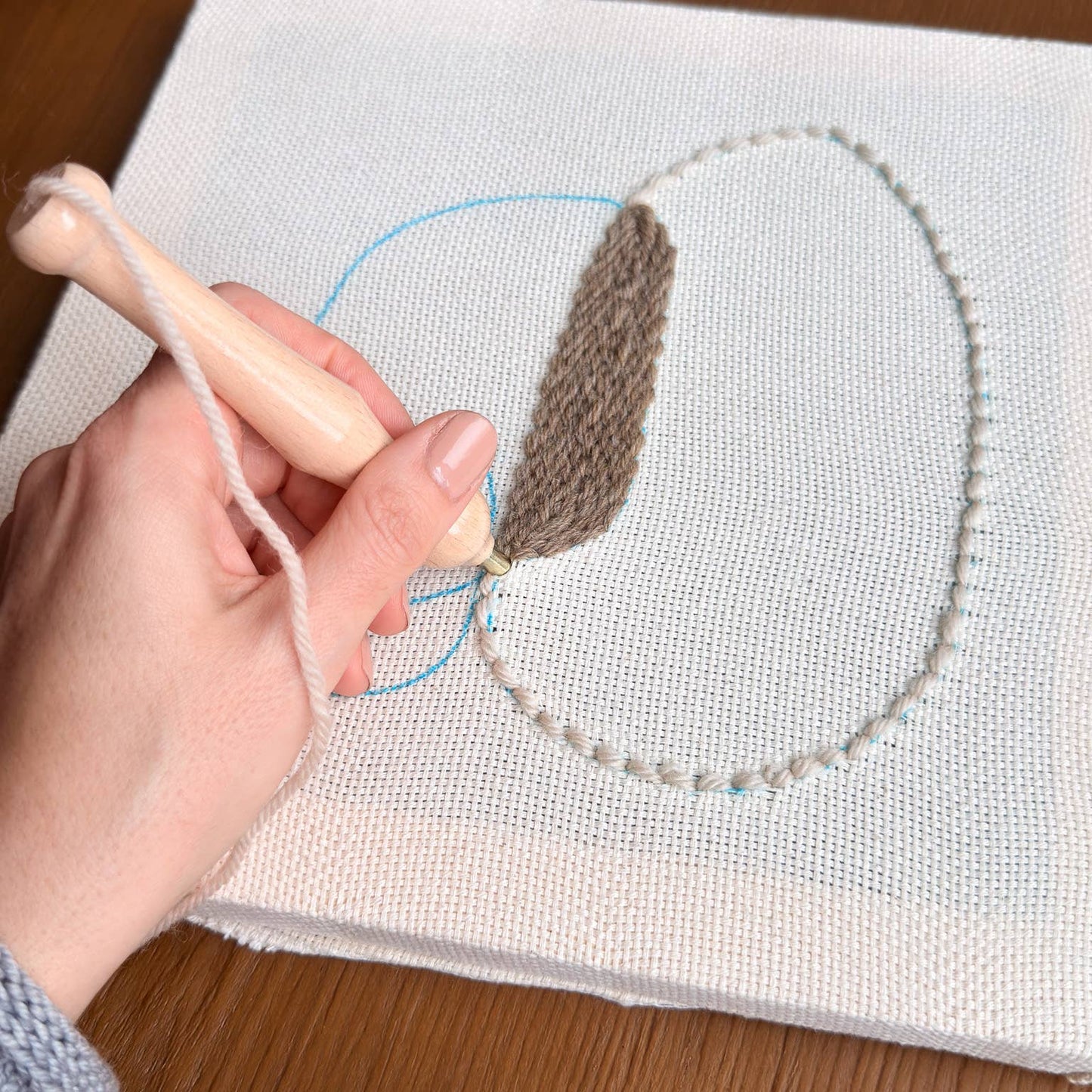 "Pebbles" - Beginner Punch Needle Kit - Wall Art