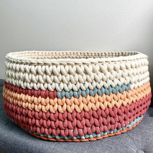 Jumbo Modern Crochet Basket