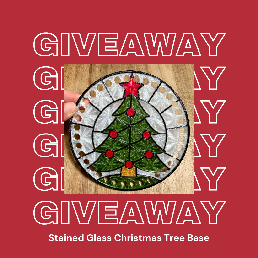 Stained Glass Christmas Tree Base Giveaway Entry