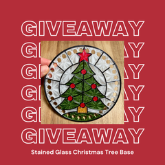 Stained Glass Christmas Tree Base Giveaway Entry