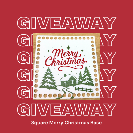 Square Merry Christmas Base Giveaway Entry