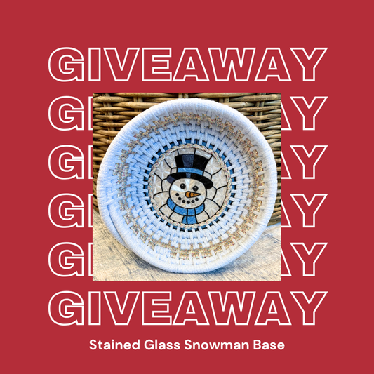 Stained Glass Snowman Base Giveaway Entry