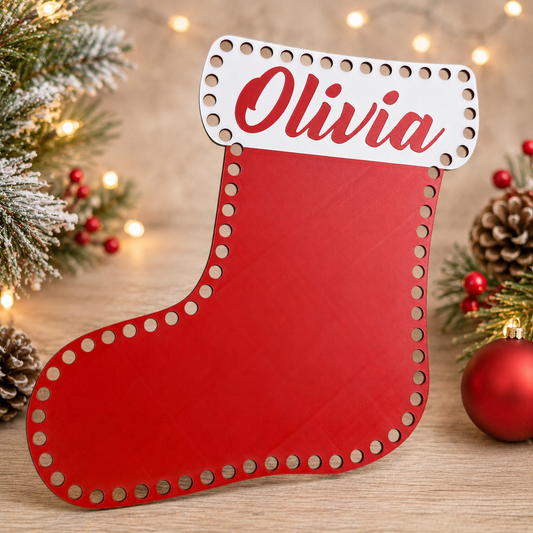 Personalized Stocking Base for Basket Making
