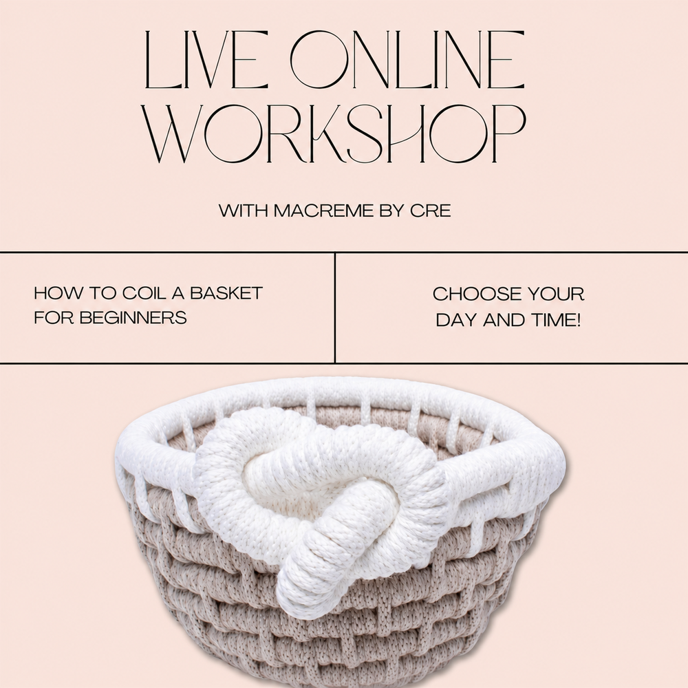 Live Virtual Workshop - Coiled Basket for Beginners