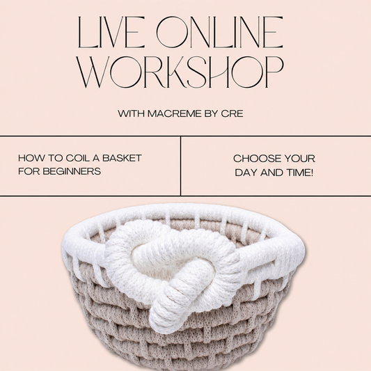 Live Virtual Workshop - Coiled Basket for Beginners