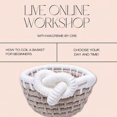 Live Virtual Workshop - Coiled Basket for Beginners