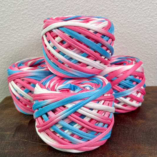 Mini Polyester Tie Dye T-Shirt Yarn