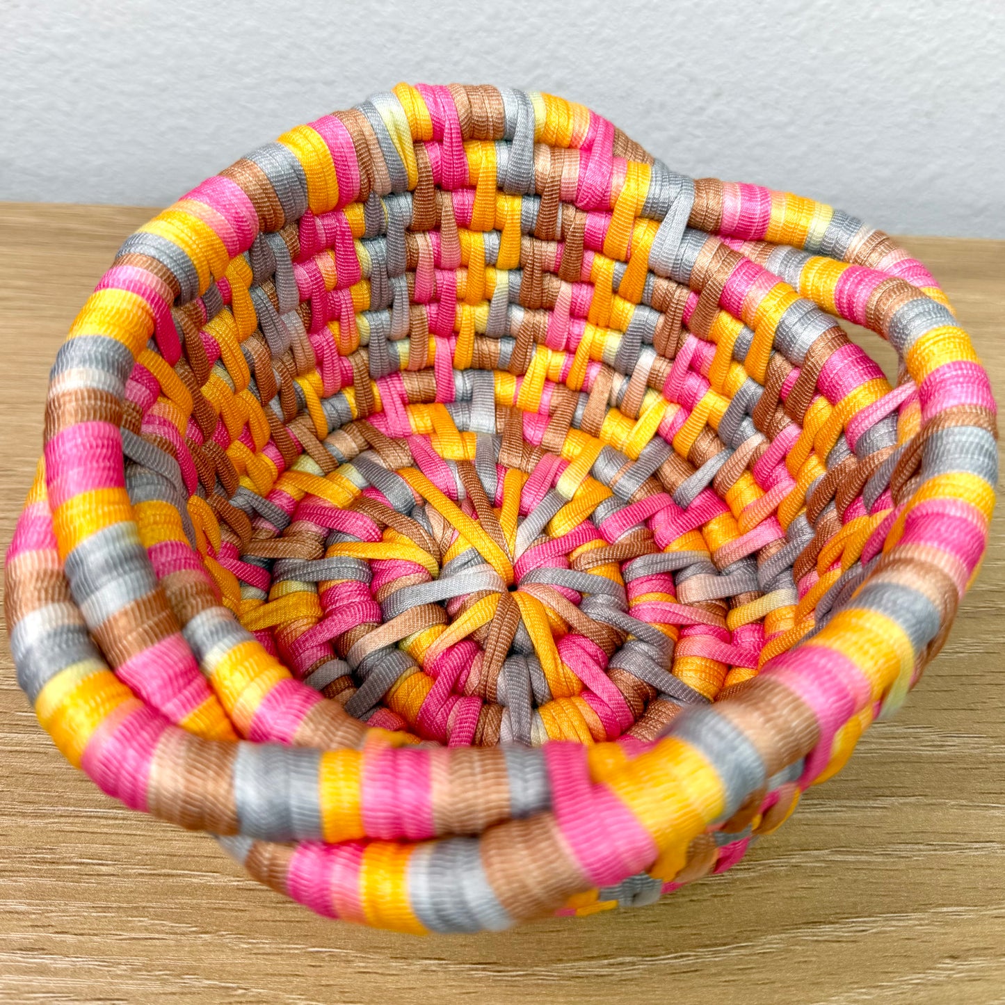 Tie Dye T-Shirt Yarn Coiled Basket Kit