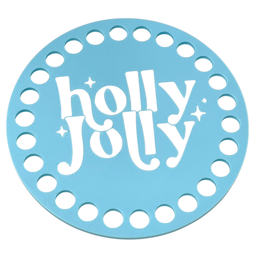 Holly Jolly Base for Crochet and Basket Coiling 5-inch