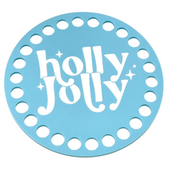 Holly Jolly Base for Crochet and Basket Coiling 5-inch