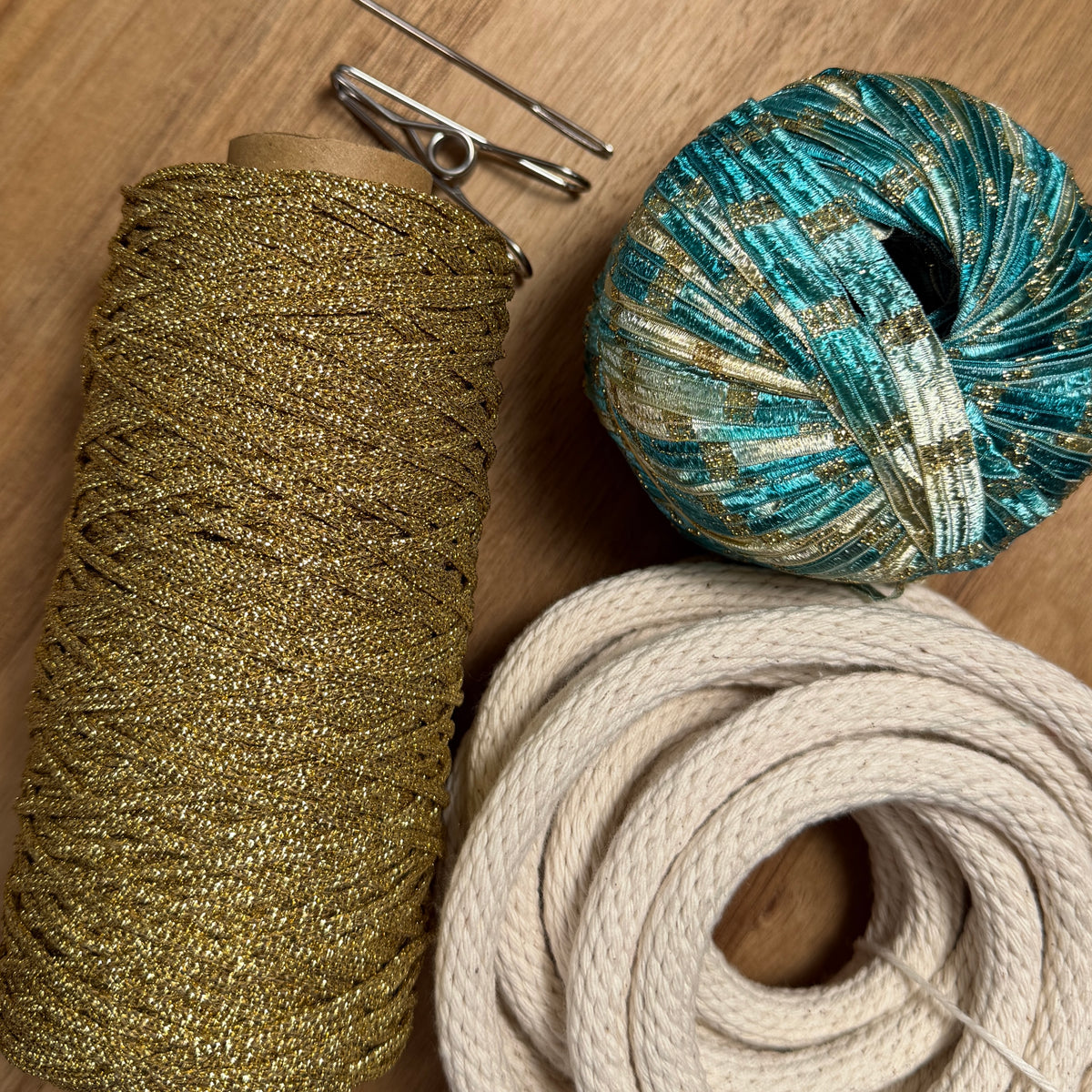 Opulent Ribbon Yarn Coil Basket Kit | Limited Edition