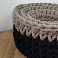 Crochet Nesting Basket Kit for Beginners - Set of 3