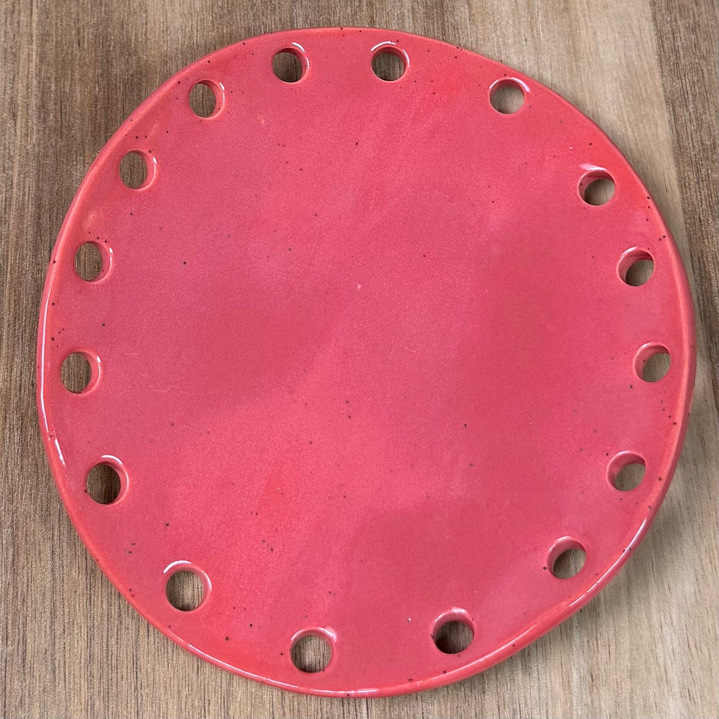 Curved Ceramic Base for Coiled Baskets - 5 inch