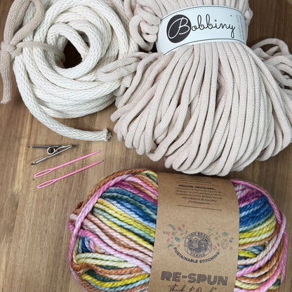 Coiled Basket Kit with Jumbo Cord and Yarn
