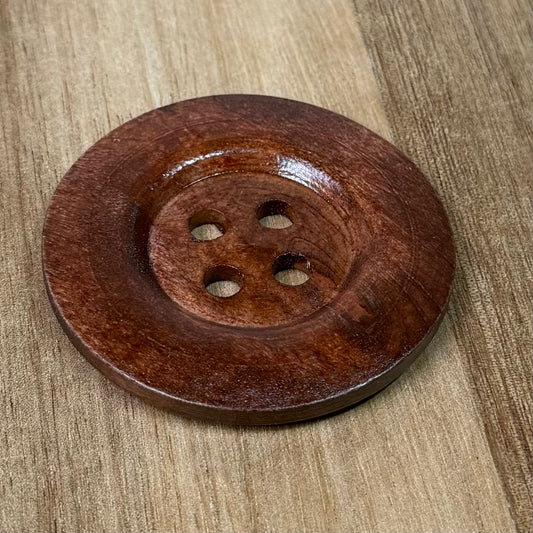 Large Wooden Basket Button