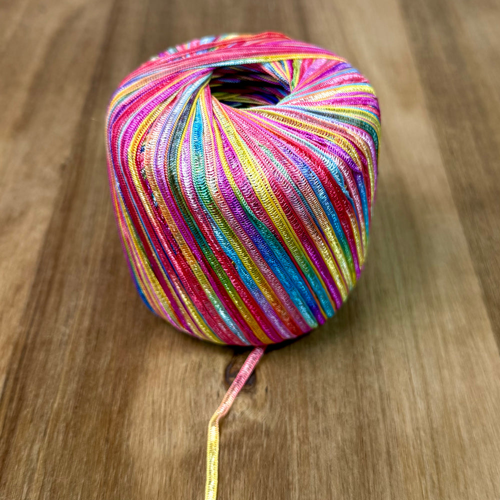 Rainbow Skinny Ribbon Yarn